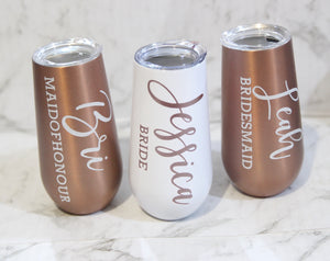 Personalised Double Walled Stainless Steel Champagne Tumbler - For the Love of Hampers